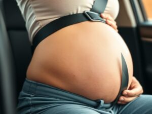 Pasy bezpieczeństwa w ciąży – jak je prawidłowo ułożyć i zapiąć (pas biodrowy i ramienny)